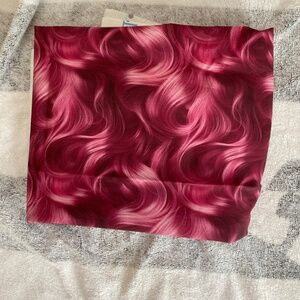 Pink hair fabric